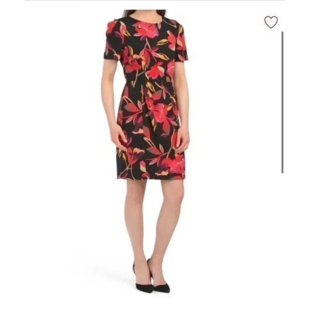 Julia Jordan printed side Twist dress